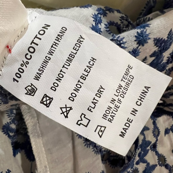 COMMENSE Semi-Sheer Boho Floral Back Cutout Dress NWT embroidered ruche stretch - Picture 9 of 9